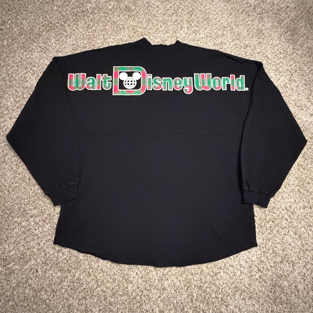 Disney Parks Spirit Jersey Black XL Mickey Globe Est. 1971 - Picture 4 of 5